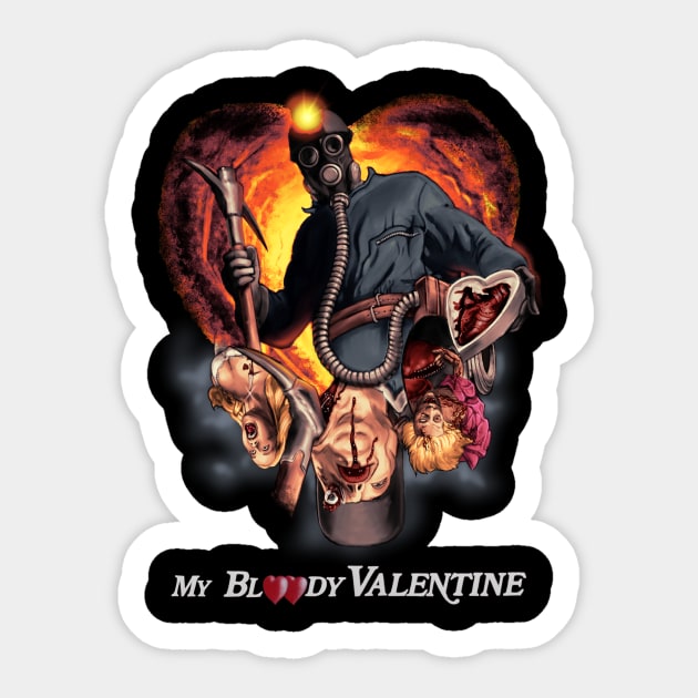 Bloody Love Sticker by MAW Design